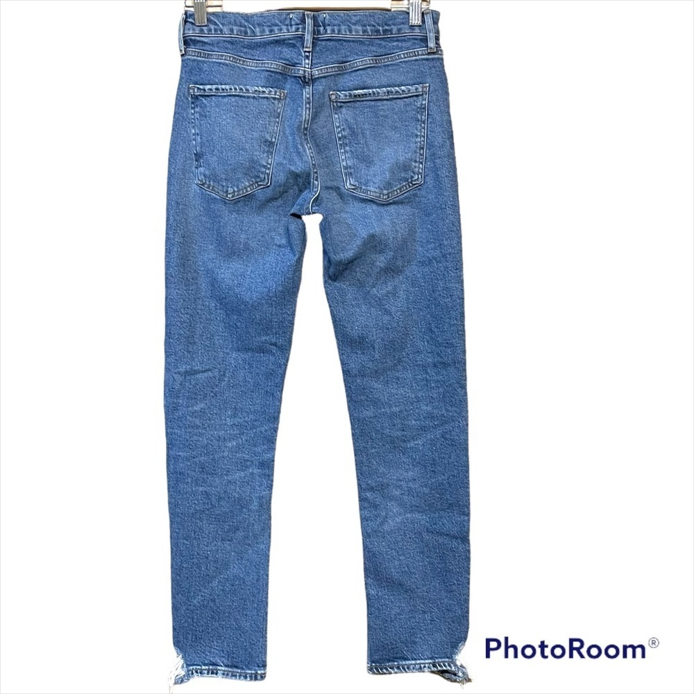 AGOLDE Toni Mid Rise Straight Distressed Ankle Jeans 27 - Picture 7 of 11
